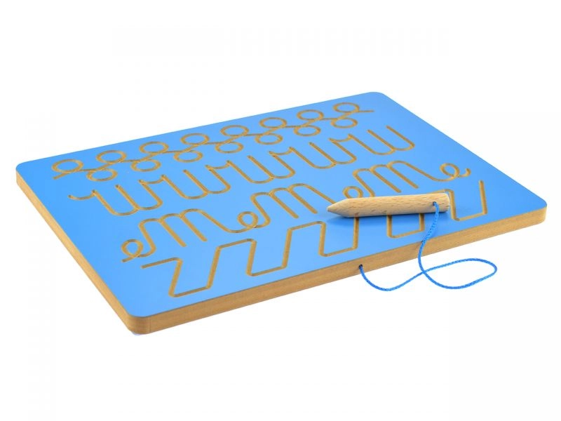 Grafomotorische-Tafel Handmotorik, blau