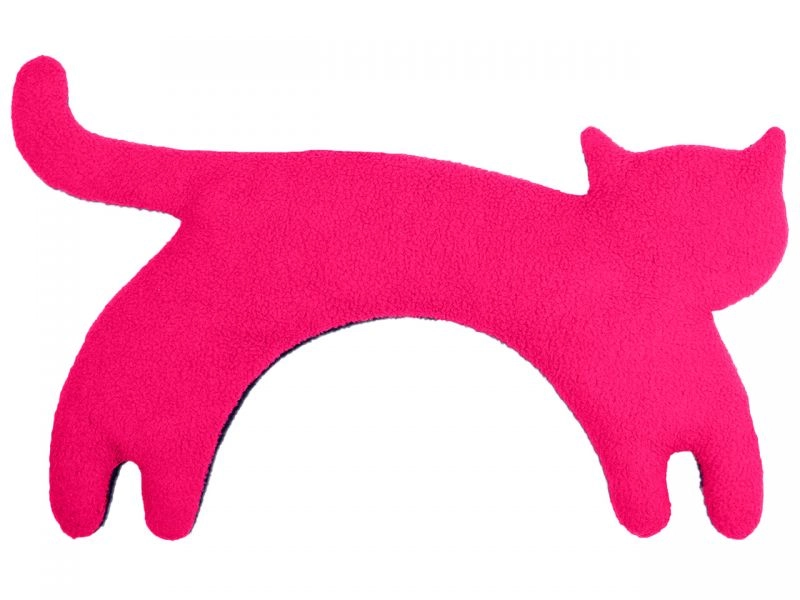 Leschi Wärmekissen »Die Katze Minina« stehend groß, Flamingo/Mitternacht