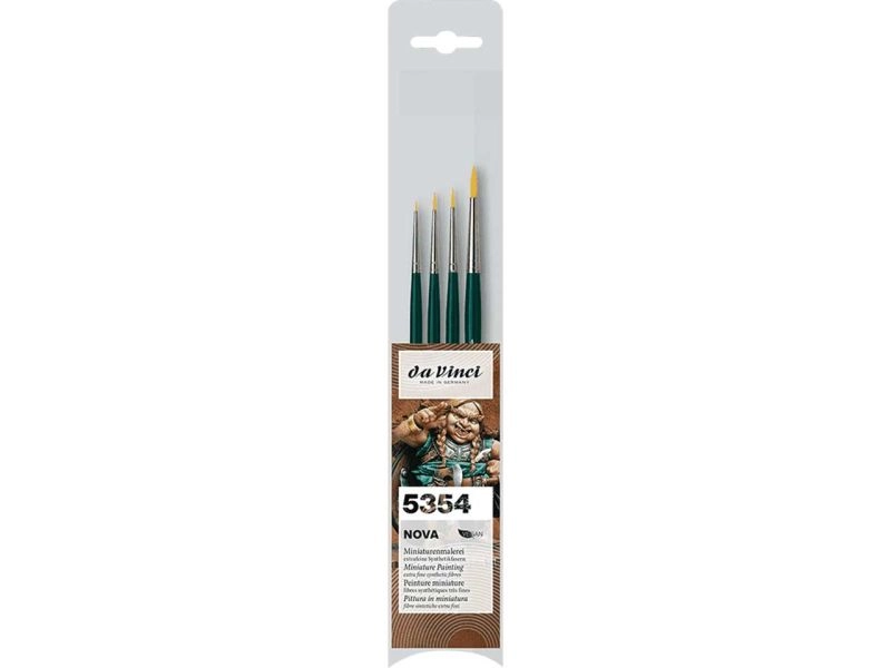 da Vinci Miniaturenpinsel-Set, Nova »Serie 5354«, 4-tlg.