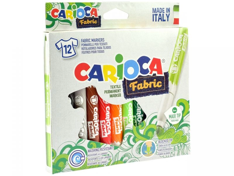 Carioca Textilmaler, 12 Farben