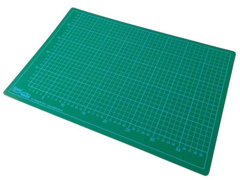 Spielheld Schneidmatte A3, 2,5 mm, einseitig bedruckt, grün-schwarz