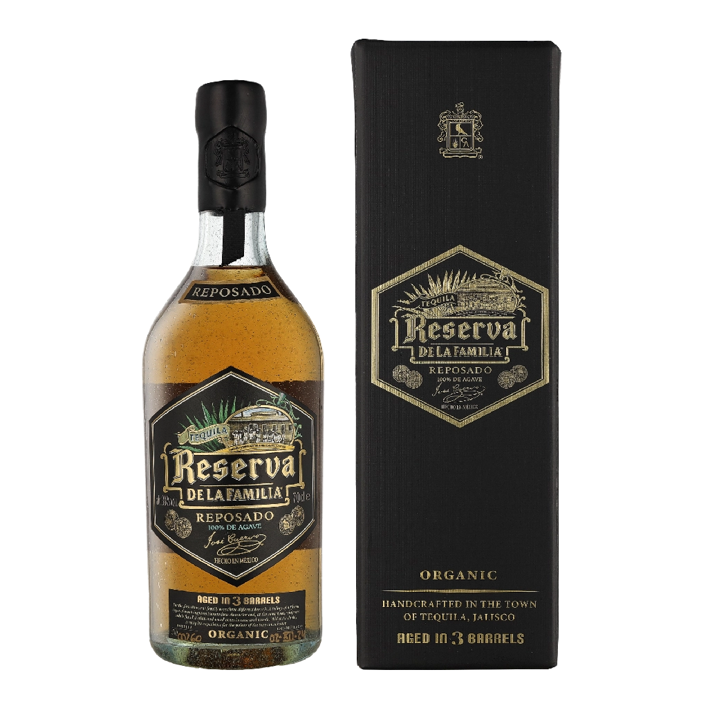 Jose Cuervo Reserva De La Familia Reposado 0.70 liter Gold Tequila Geschenkverpackung