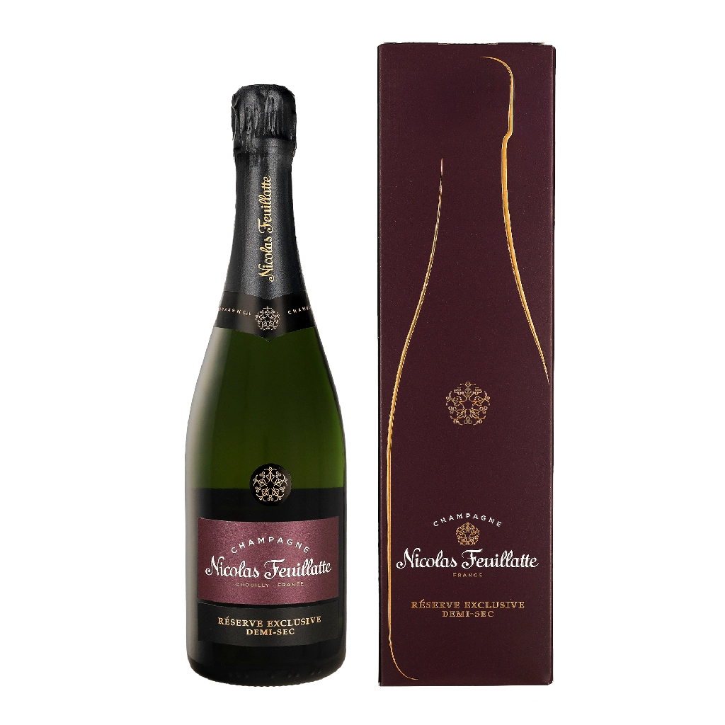Nicolas Feuillatte Reserve Exclusive Demi-Sec 0.75 Liter Wein Geschenkverpackung