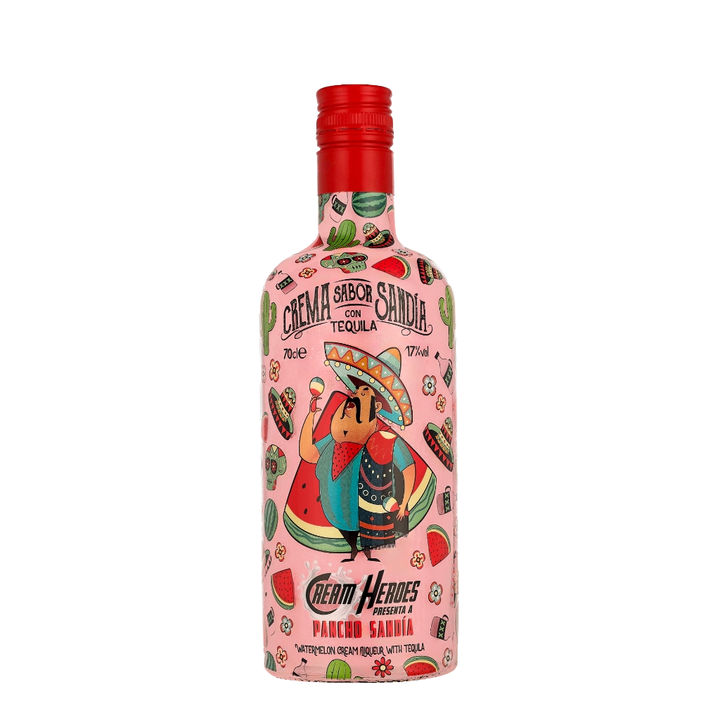 Cream Heroes “Pancho Sandia” Watermelon Cream With Tequila 0.70 liter - Wassermelone Likör