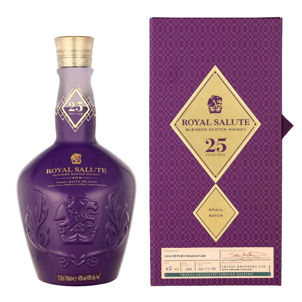 Royal Salute 25 Years Small Batch TRE 0.70 liter Whisky Geschenkverpackung