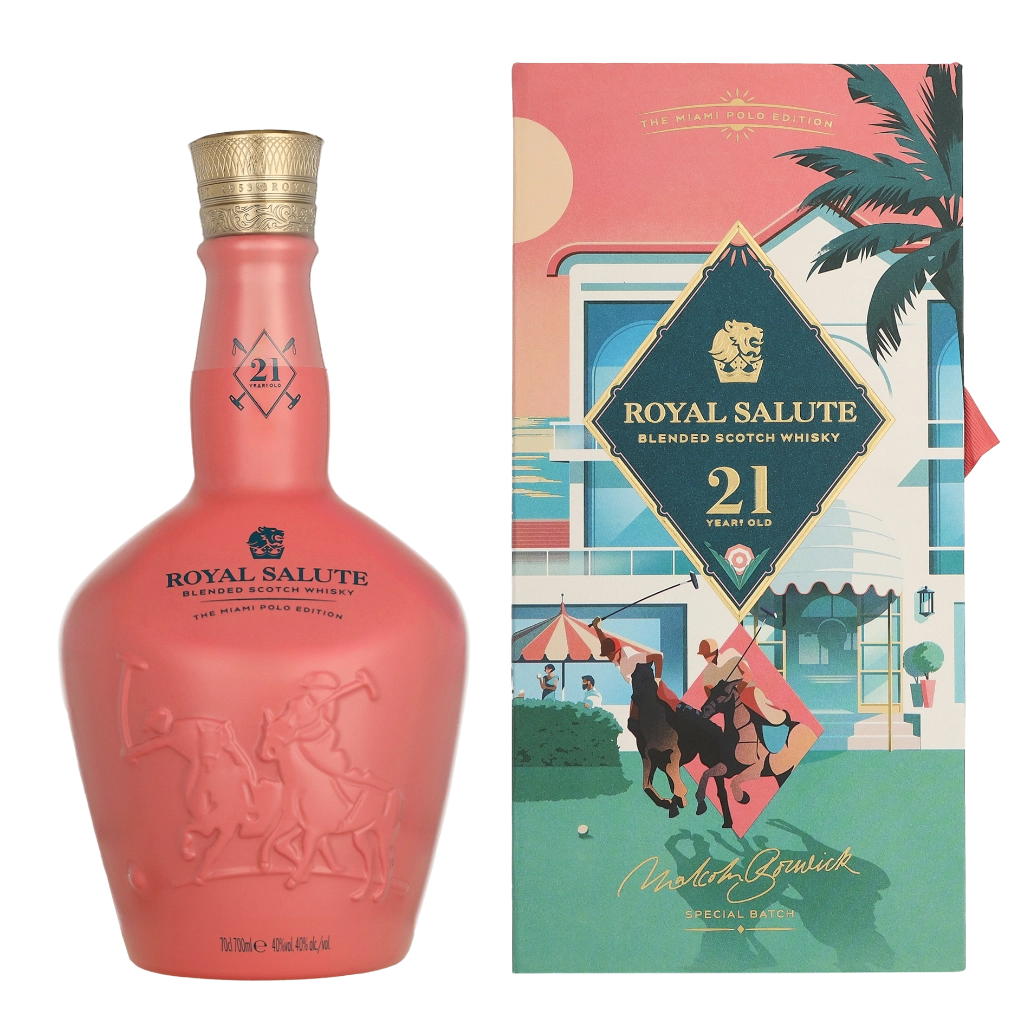 Chivas Regal 21 Years Royal Salute Miami Polo Edition 70cl Whisky Geschenkverpackung