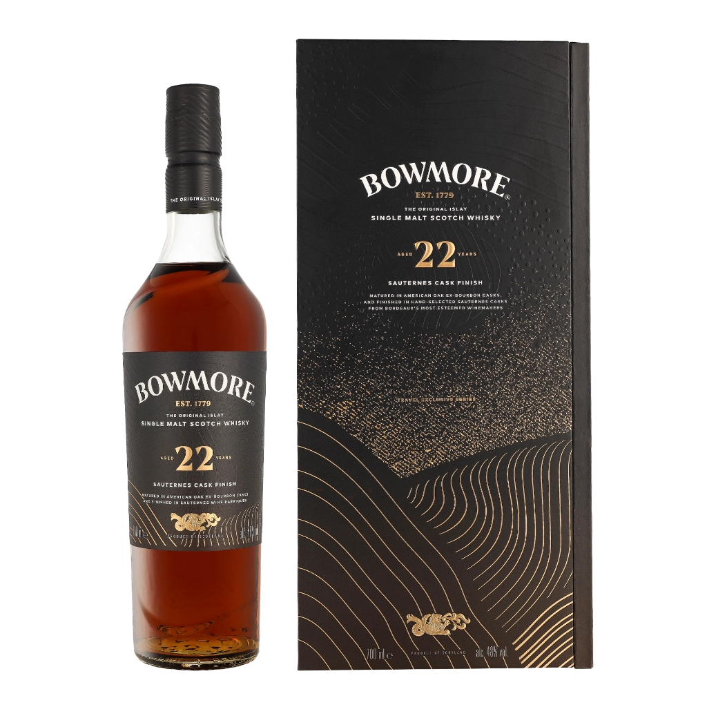 Bowmore 22 Years Sauternes Cask Finish 0.70 liter Whisky Geschenkverpackung