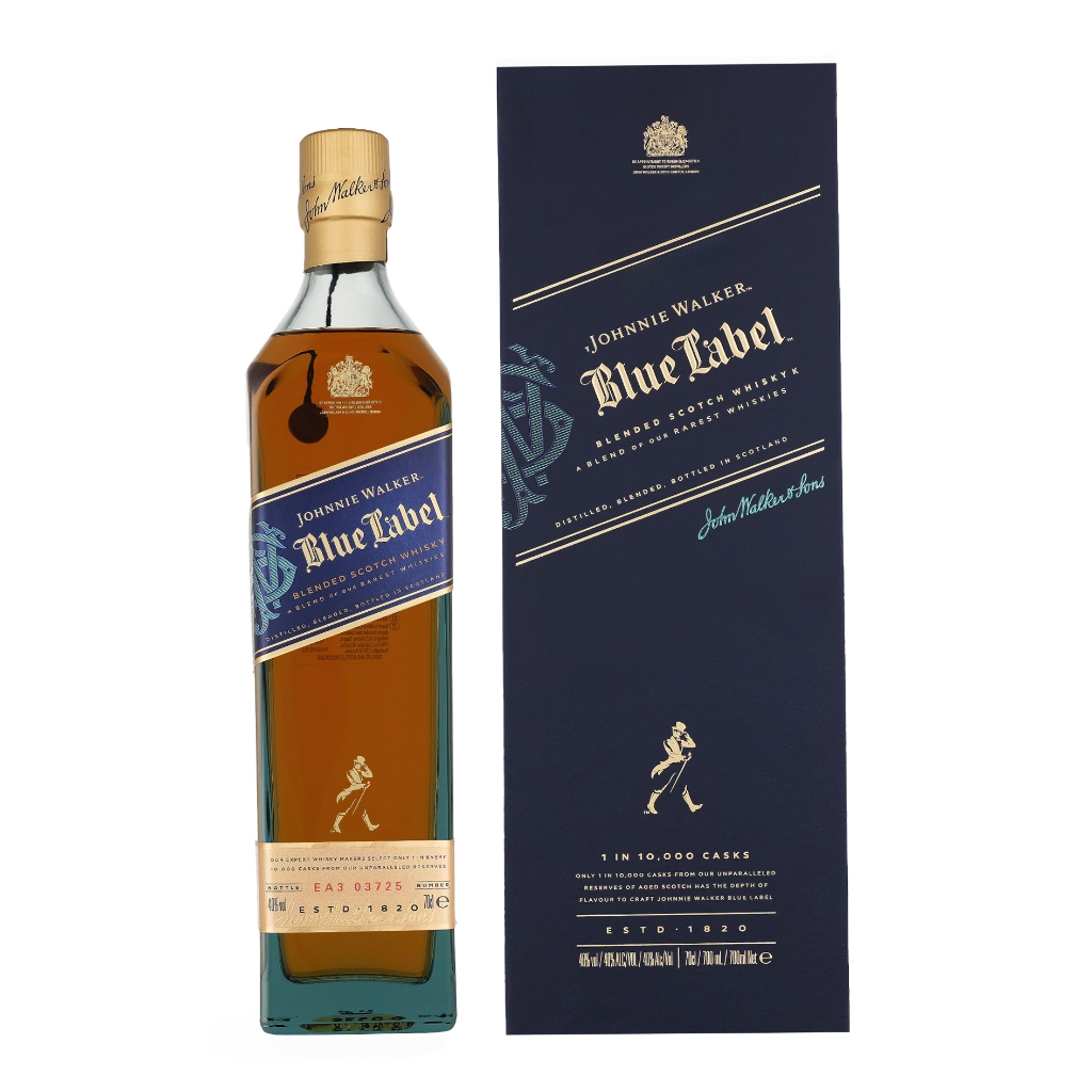 Johnnie Walker Blue Label 0.70 Liter Whisky Geschenkverpackung