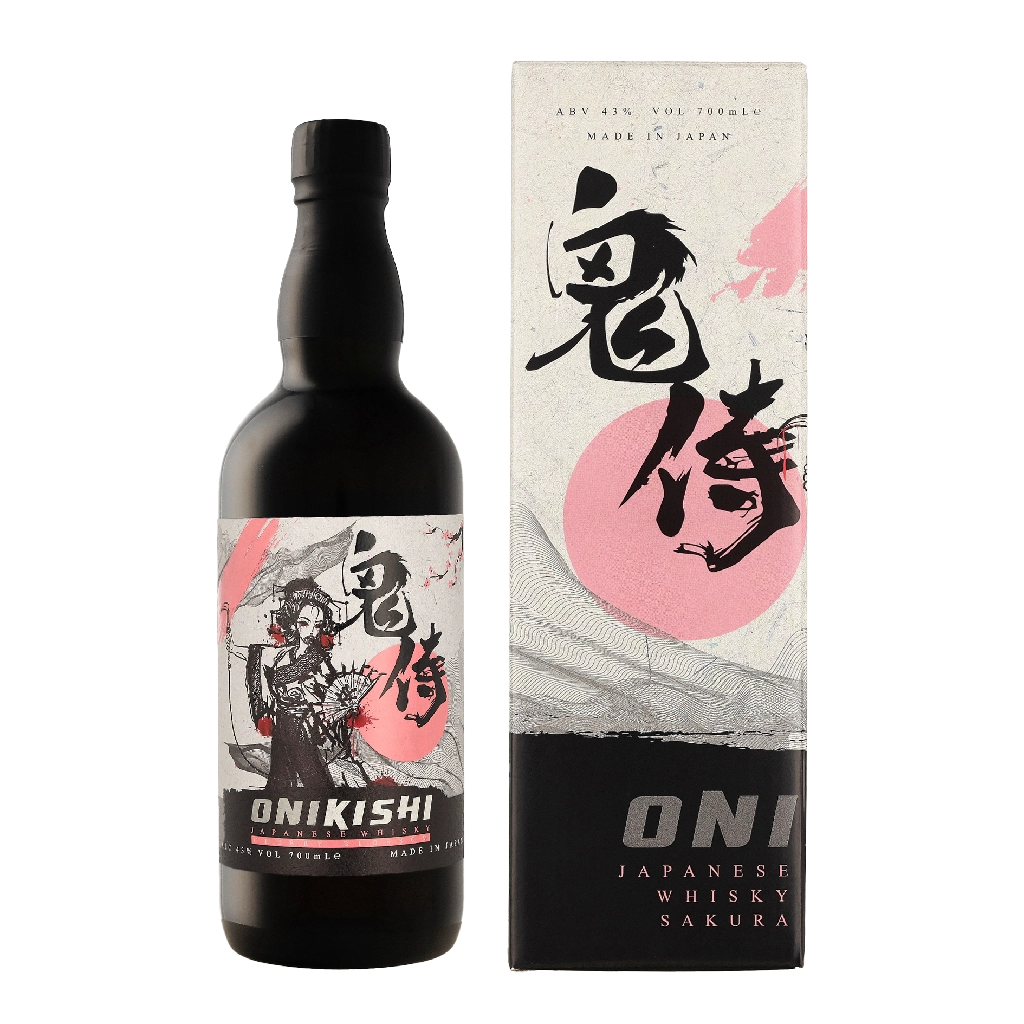 Onikishi Sakura 0.70 liter Whisky Geschenkverpackung