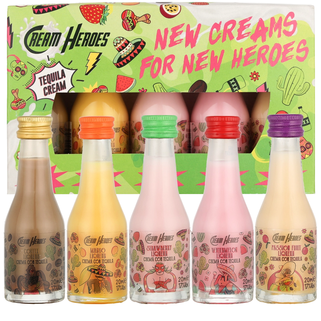 Cream Heroes Multipack 5 x 0,02 liter 0.10 liter Likör