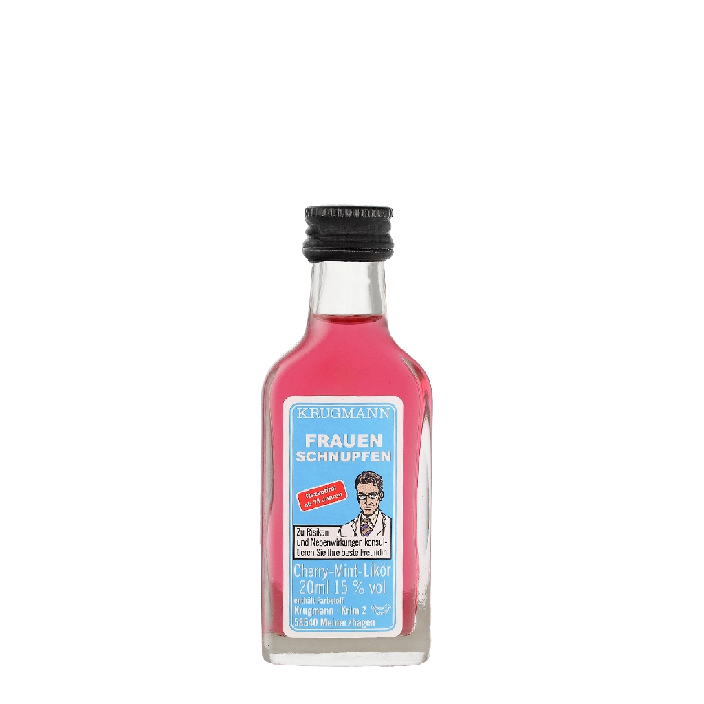 Krugmann Frauenschnupfen Cherry-Mint-Likor 0.02 liter - Kirsche Likör