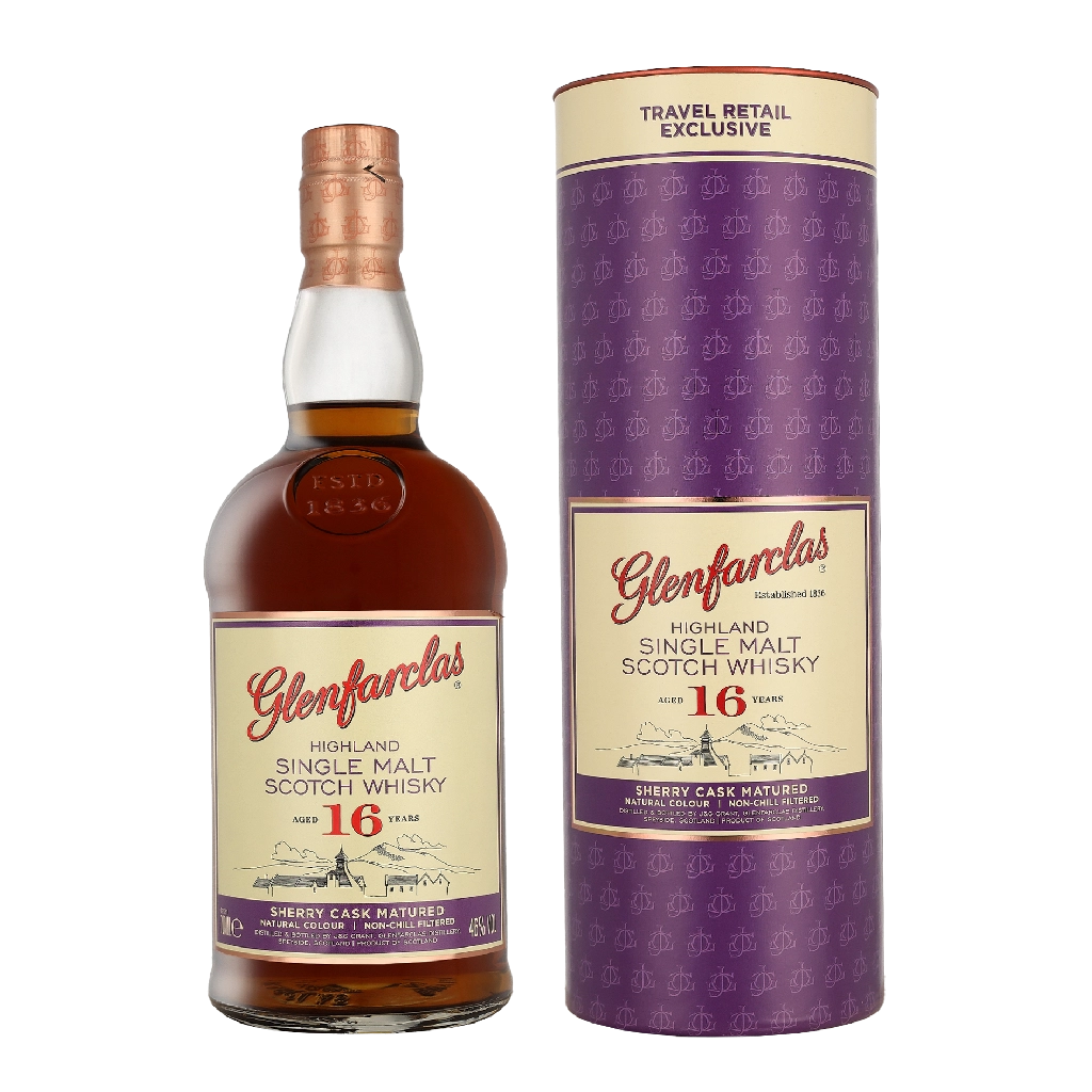 Glenfarclas 16 Years Sherry Cask Matured 0.70 liter Whisky Geschenkverpackung