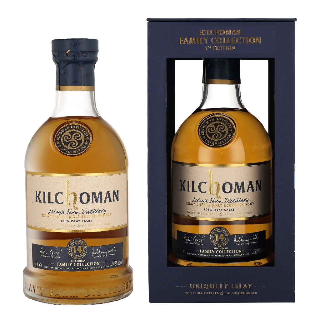 Kilchoman 14 Years Family Cask 0.70 liter Whisky Geschenkverpackung
