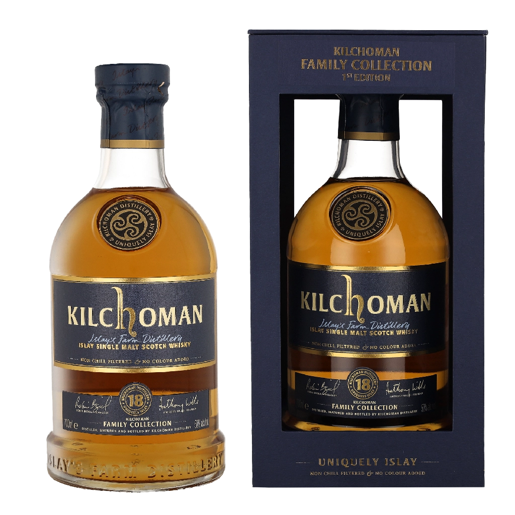 Kilchoman 18 Years Family Cask 0.70 liter Whisky Geschenkverpackung