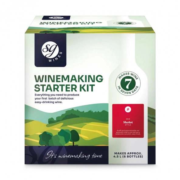 SG Wines 4.5L Winemaking Starter Kit -Merlot