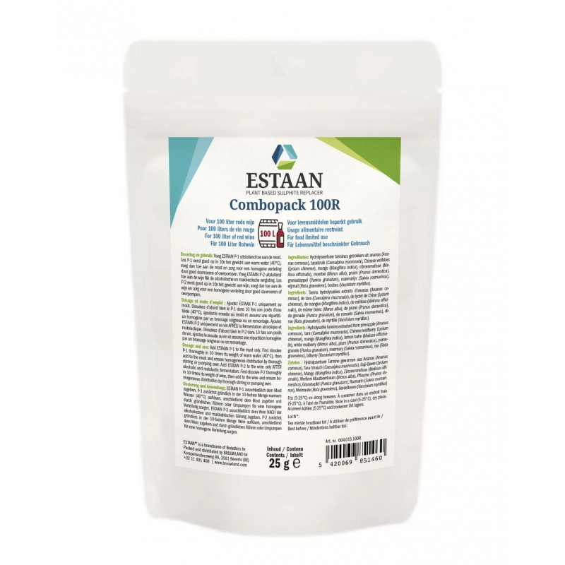 ESTAAN® Combopack für 100 Liter Rotwein