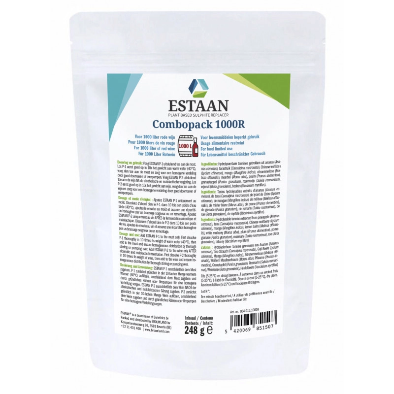 ESTAAN® Combopack für 1000 Liter Rotwein