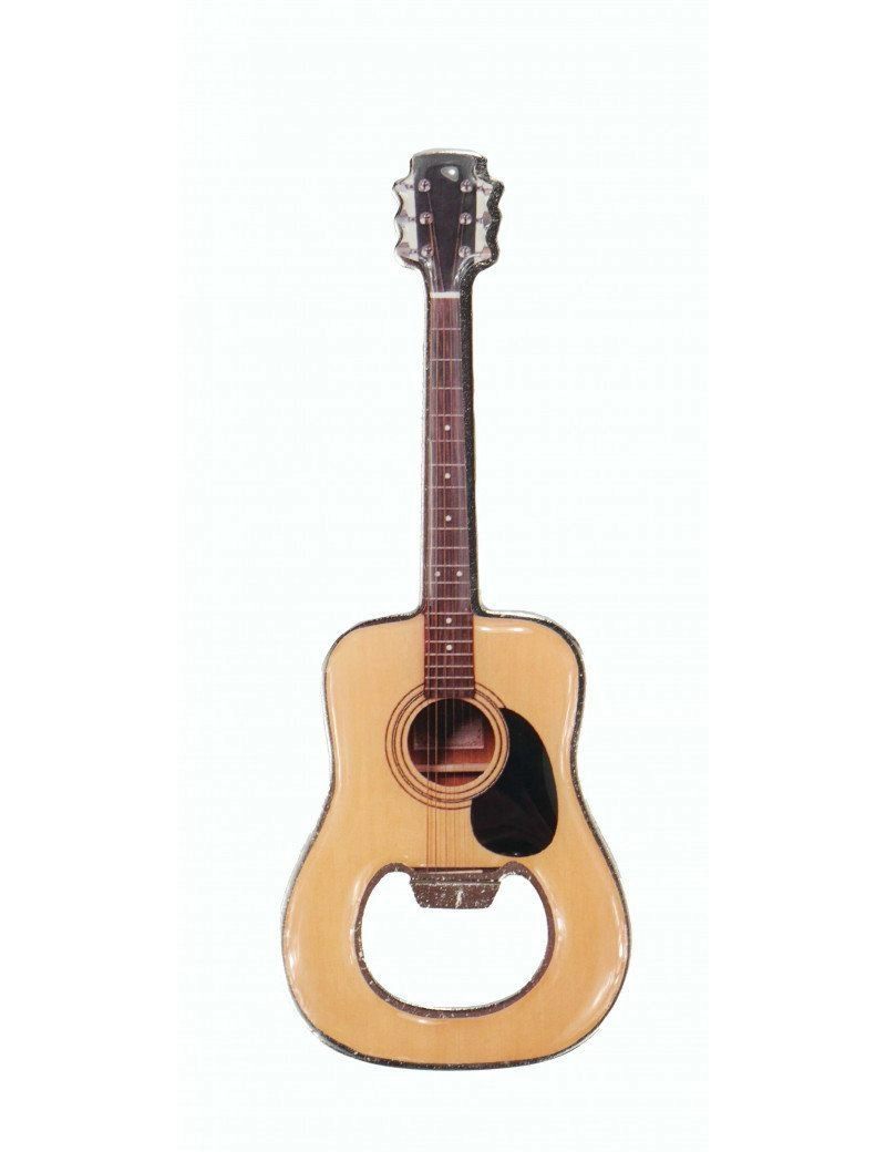 Flaschenöffner Akustik--Gitarre ca. 12 cm - farbig & magnetisch