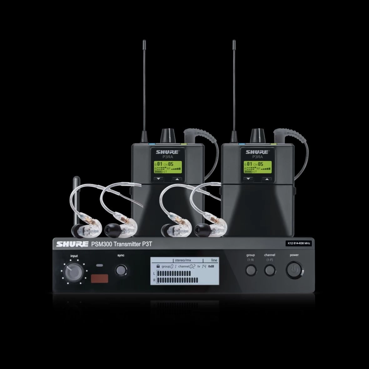Shure PSM 300 Twin Pack Pro P3TERA215TWP-S8 In-Ear Monitoring System