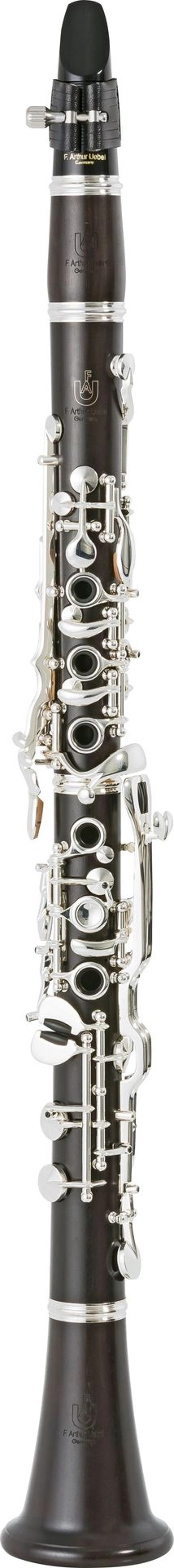 F.A.Uebel 632 B-Klarinette, 23 Klappen, Oehler-Mechanik, incl. Etui u. Zubehör