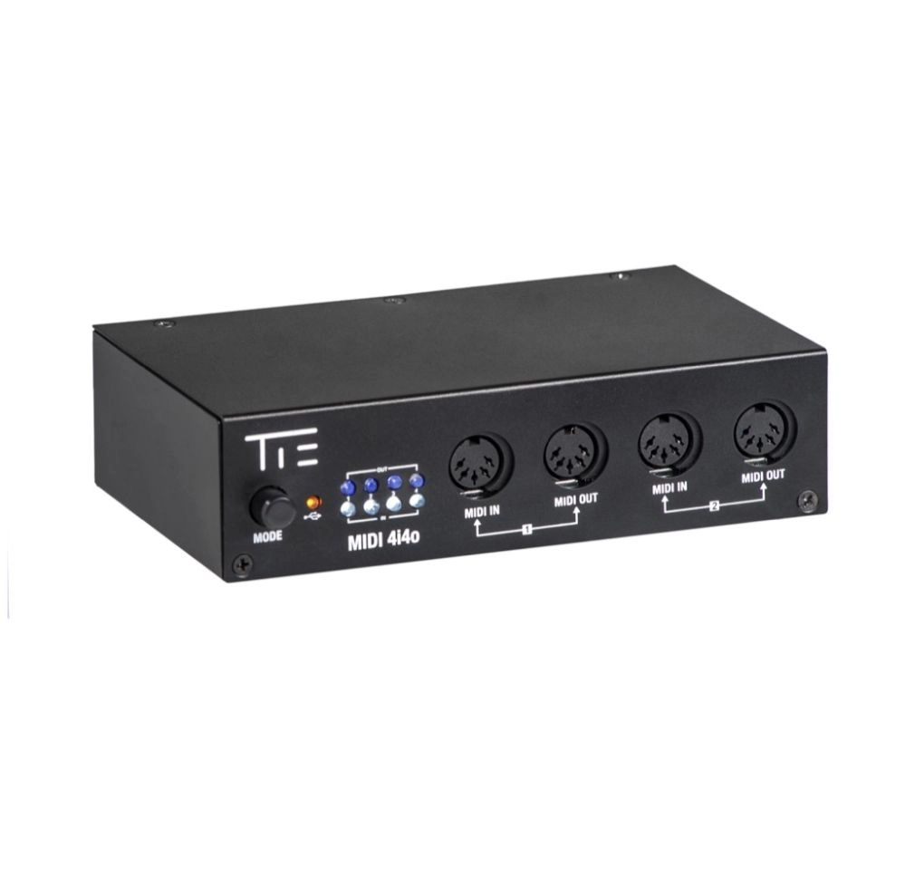 TIE USB-MIDI Interface Midi Midi 4i4o MIDI Adapter, mit Merke-Funktion
