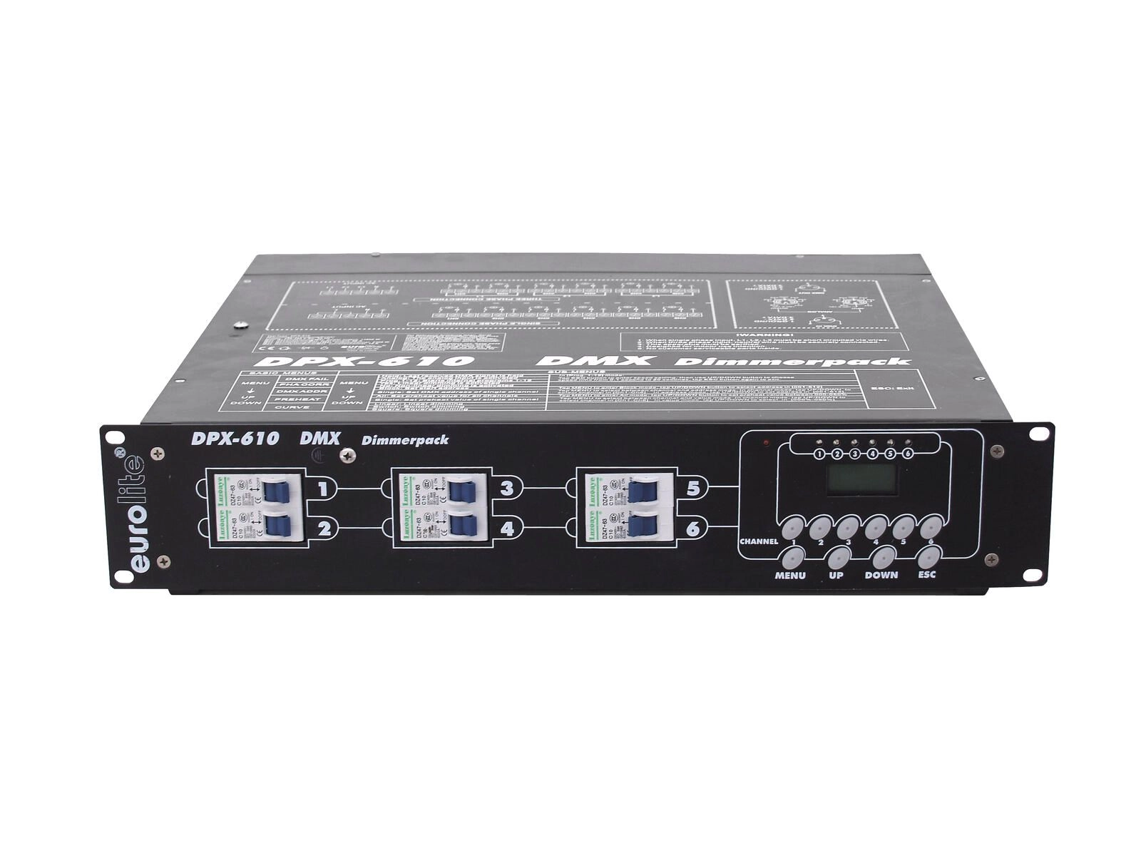 EUROLITE DPX 610 DMX Dimmerpack mit Klemmleiste - B-Stock