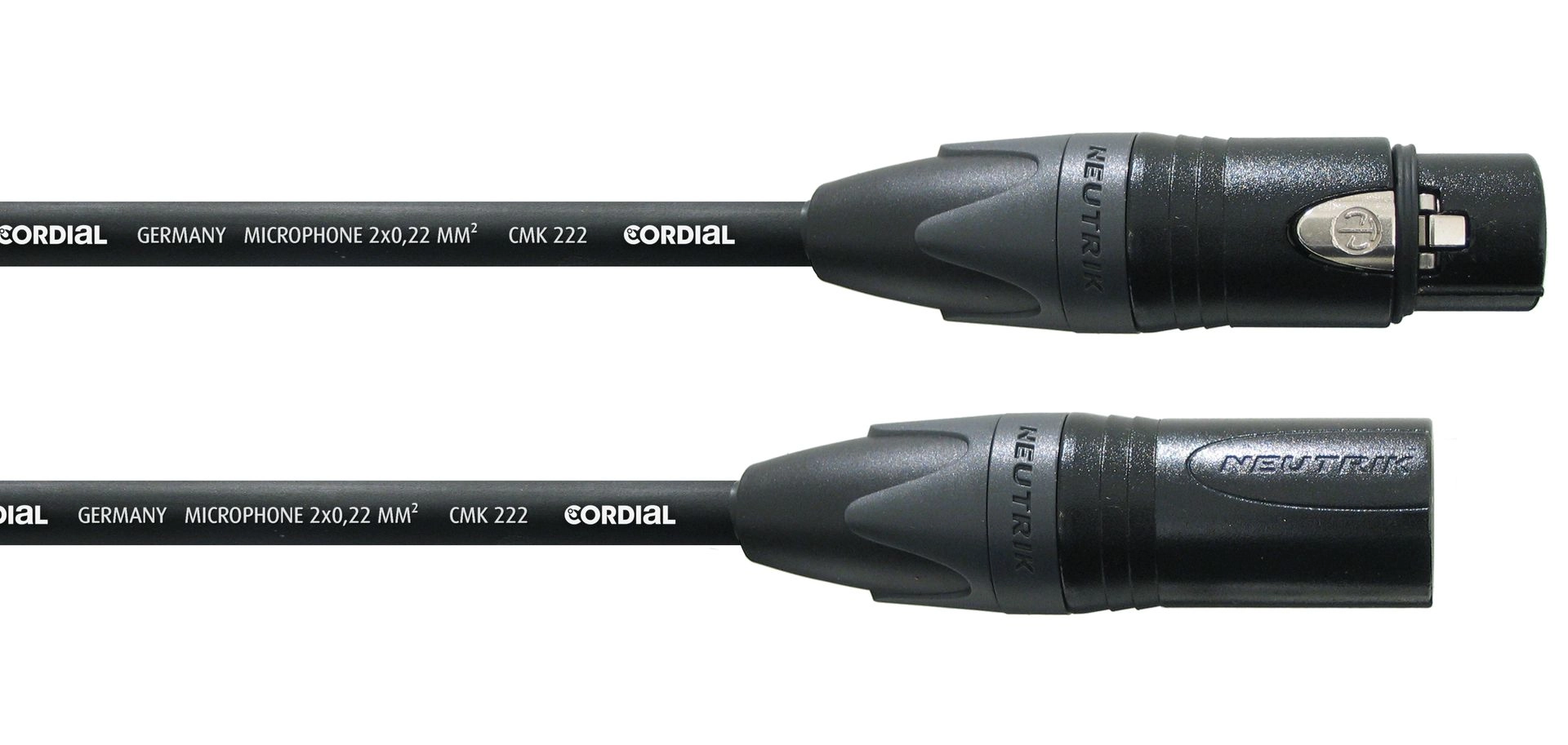 Cordial CPM 1 FM Mikrofonkabel Neutrik XLR male/female, 1 Meter schwarz