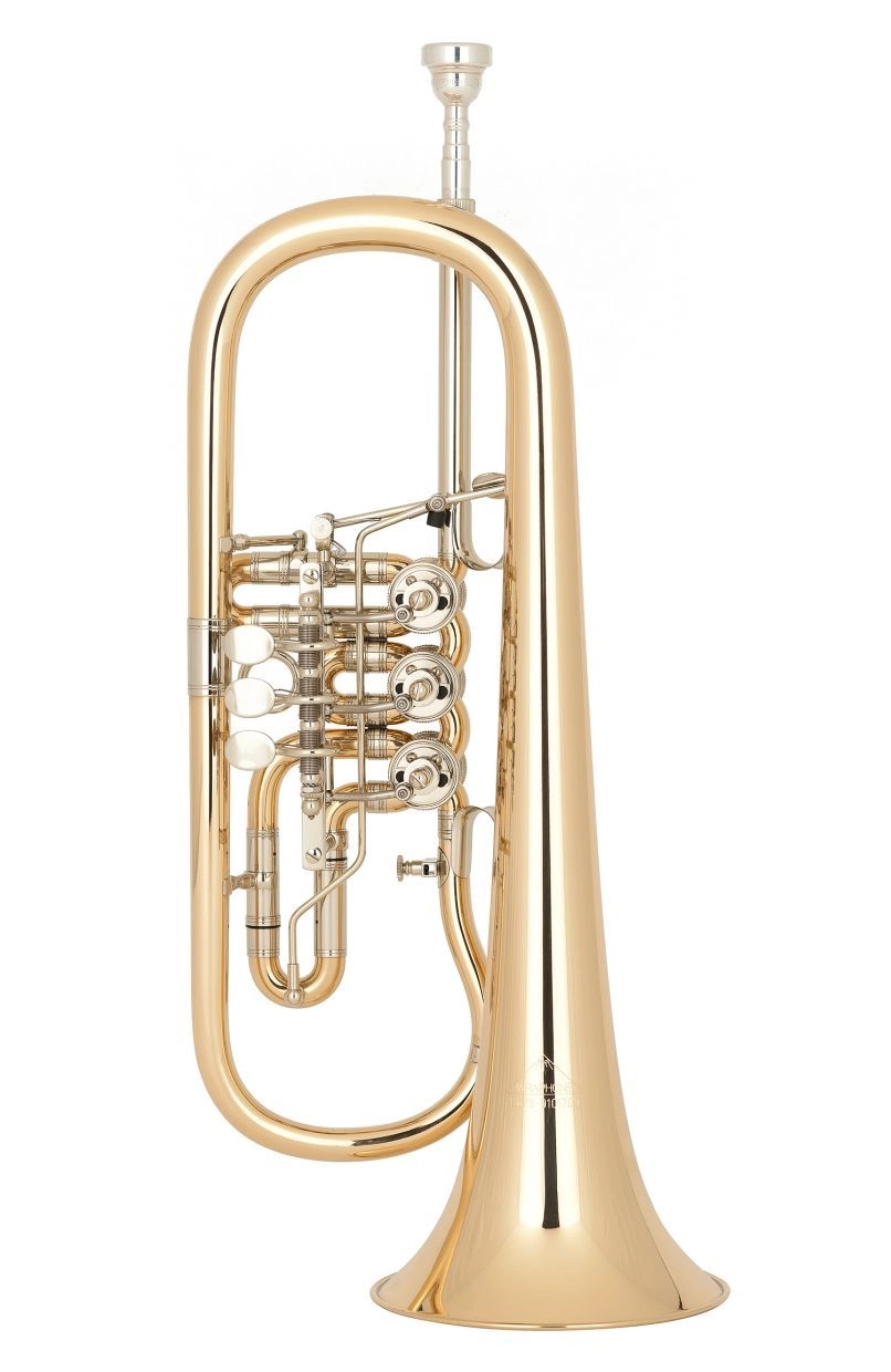 Miraphone 25-R B-Flügelhorn 25 1100 A100, Goldmessing Schallstück