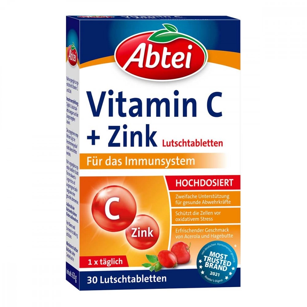 Abtei Vitamin C plus Zink Lutschtabletten