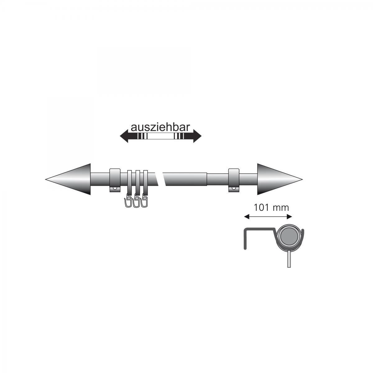 Stilgarnitur 120-200cm ausziehbar