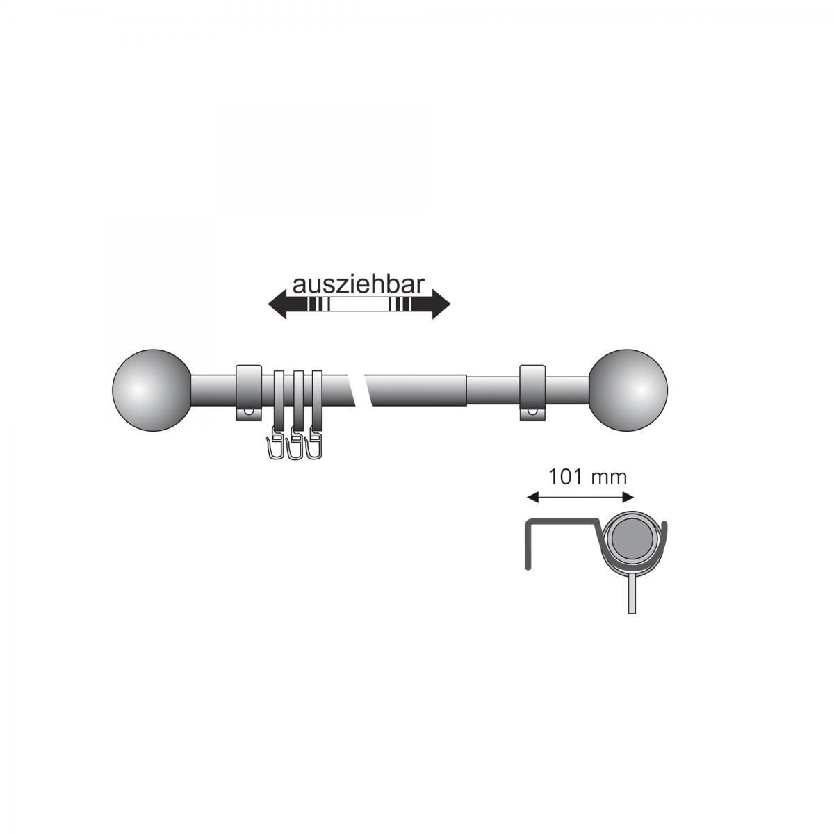 Stilgarnitur 120-200cm ausziehbar