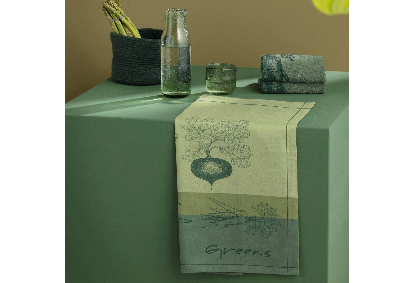 DDDDD Geschirrtuch »Greens«, (Set, 6-tlg)