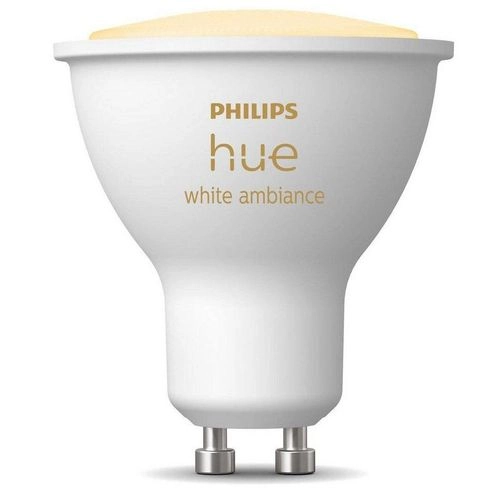 Philips Hue White ambience Einzelpack GU10|Intelligente Glühbirne|Weiß|Bluetooth/Zigbee|LED|GU10|Kühles Tageslicht