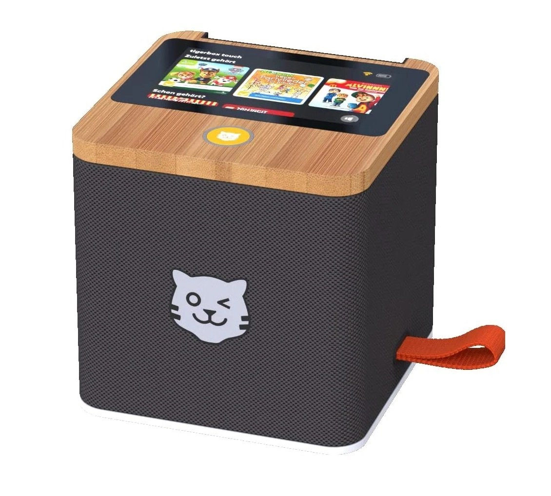 Tiger Media tigerbox TOUCH | Kinder Musikbox | Touchdisplay | Beeindruckender Stereo-Klang | Lautstärkebegrenzung gegen zu lauten Hörkonsum | Schwarz