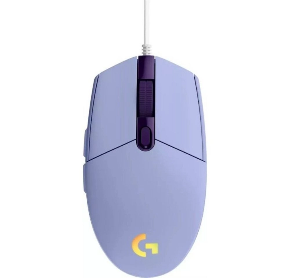 Logitech Gaming Mouse G203 LIGHTSYNC|Maus|optisch|6 Tasten|kabelgebunden|USB|fliederfarben