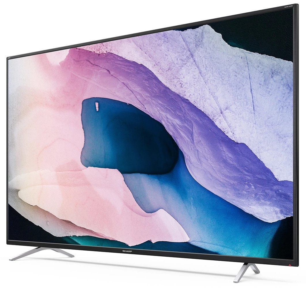 Sharp 65BL2(3)EA Android TV | 65 Zoll | Ultra HD LED | Smart TV | Triple Tuner | HDR | 4K TV | WLAN | Harman Kardon Lautsprecher | Google-Assistent