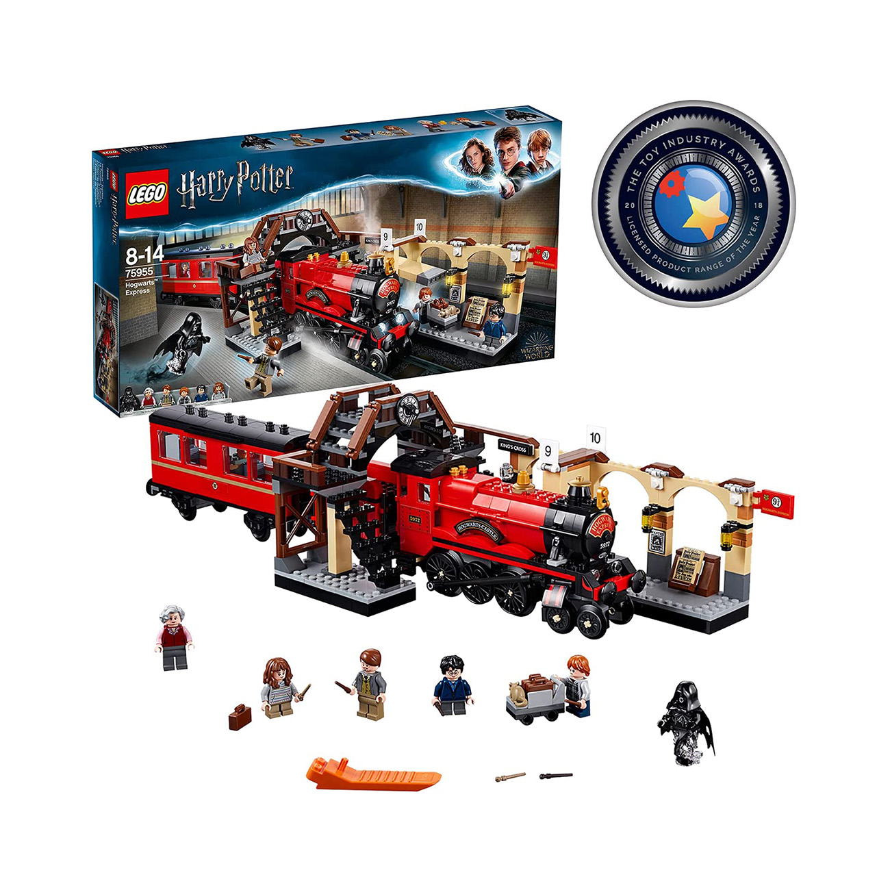 Lego Harry Potter - Hogwarts Express | Bausteine | Bauen & Spielen | legendäre Gleis 9¾ | Anzahl der Teile: 801 | Vom Hersteller empfohlenes Alter: 8-14 