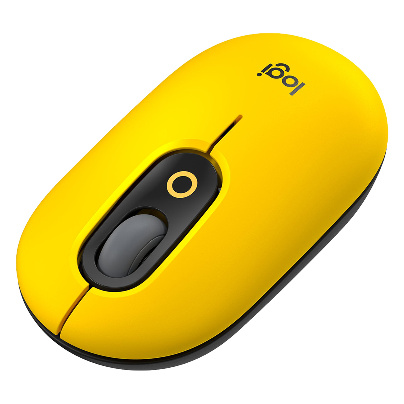 Logitech POP Mouse | Bluetooth Maus | 4 Tasten | Kabellos | 4000 DPI Auflösung | Bis zu 24 Monate Betriebszeit | Bis zu 10 Meter Betriebsabstand | Schwarz / Gelb 