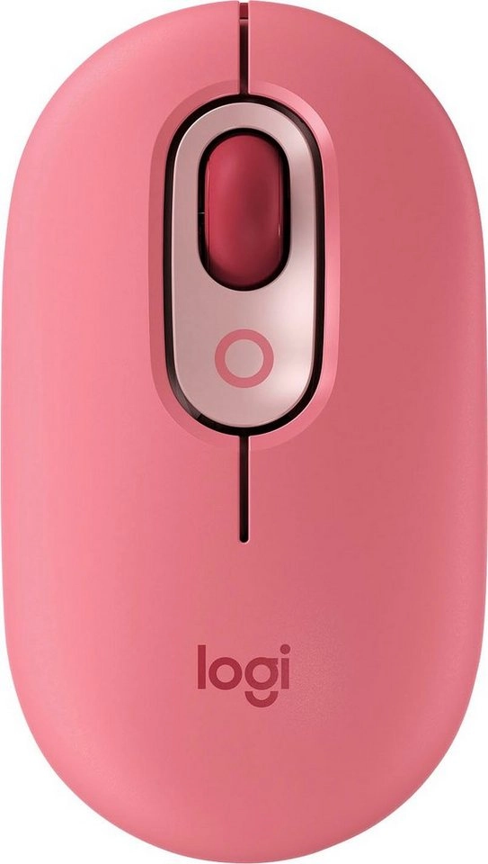 Logitech POP Mouse | Bluetooth Maus | 4 Tasten | Kabellos | 4000 DPI Auflösung | Bis zu 24 Monate Betriebszeit | Bis zu 10 Meter Betriebsabstand | Koralle