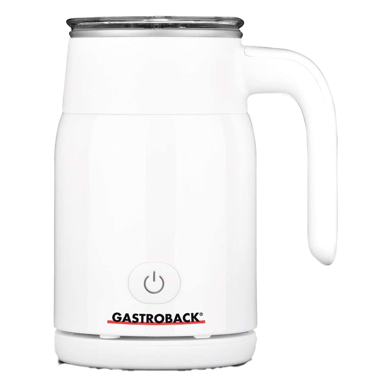 Gastroback Latte Magic | 500 Watt Leistung | Schwebende Milchschaumspirale durch magnetisches Antriebssystem | Automatische Abschaltung | Weiss