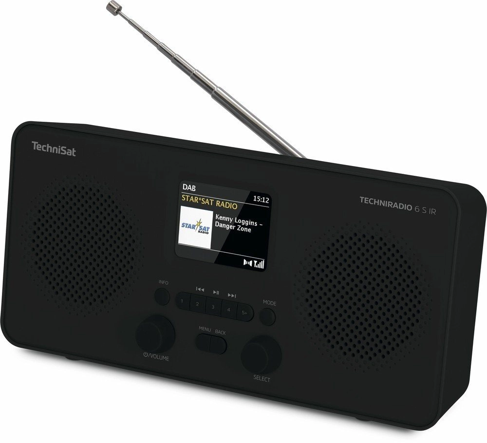 Technisat TechniRadio 6 S IR | Radio | DAB+ Digitalradio | RDS UKW Radio | Uhr- und Datumsanzeige | TFT-Farbdisplay (2,4) | Internetradio via WLAN"