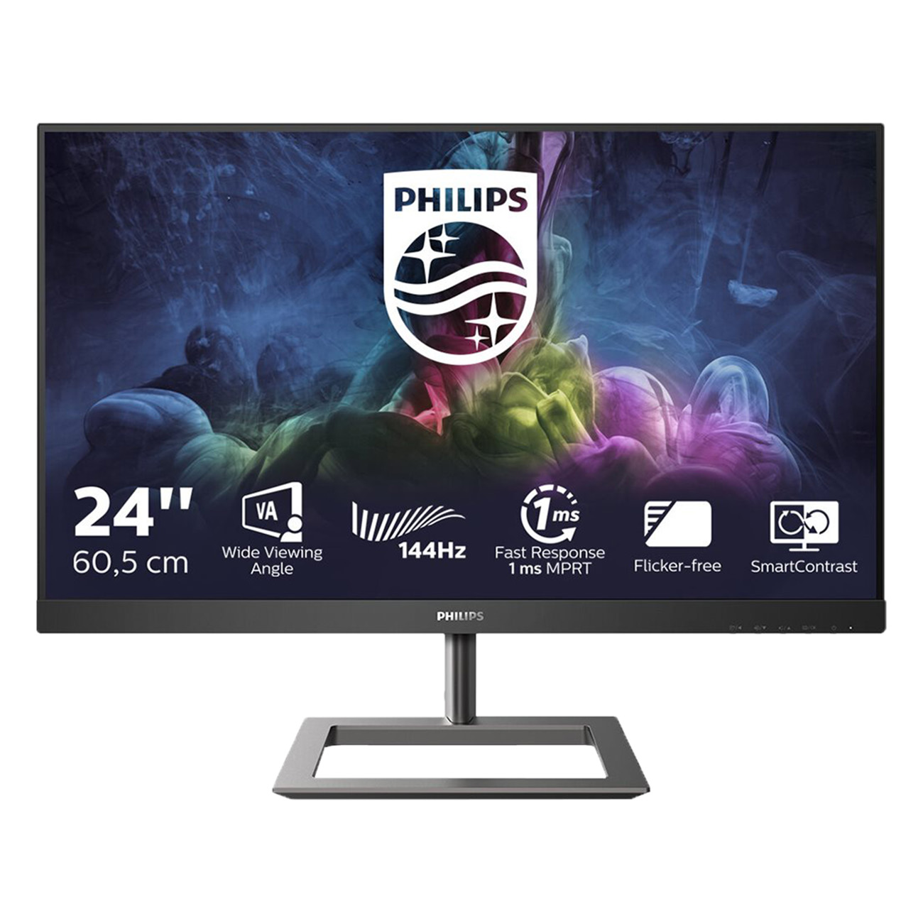 Philips 242E1GAJ/00 | Monitor | 24 Zoll / 61cm | 1920x1080 Full HD (1080p) | 144 Hz | SmartContrast | SmartImage Spielmodus | Ultra Wide Color