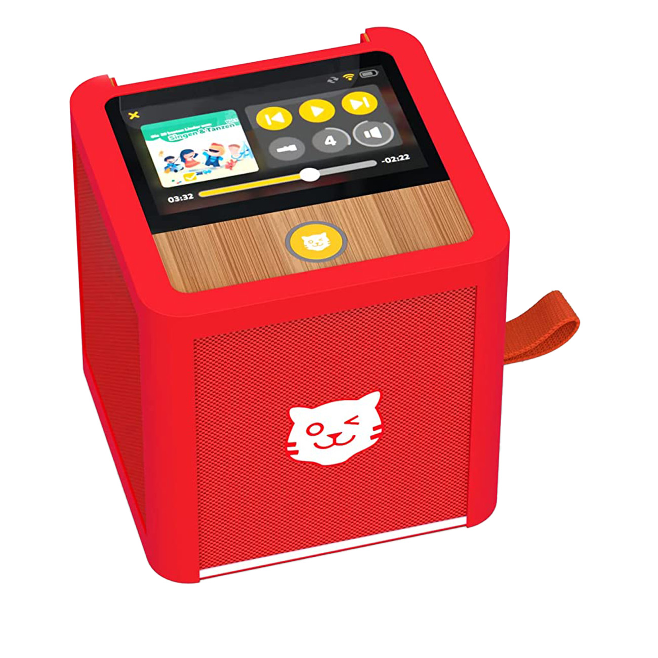 Tiger Media tigerbox TOUCH | Kinder Musikbox | Touchdisplay | Beeindruckender Stereo-Klang | Lautstärkebegrenzung gegen zu lauten Hörkonsum | Rot