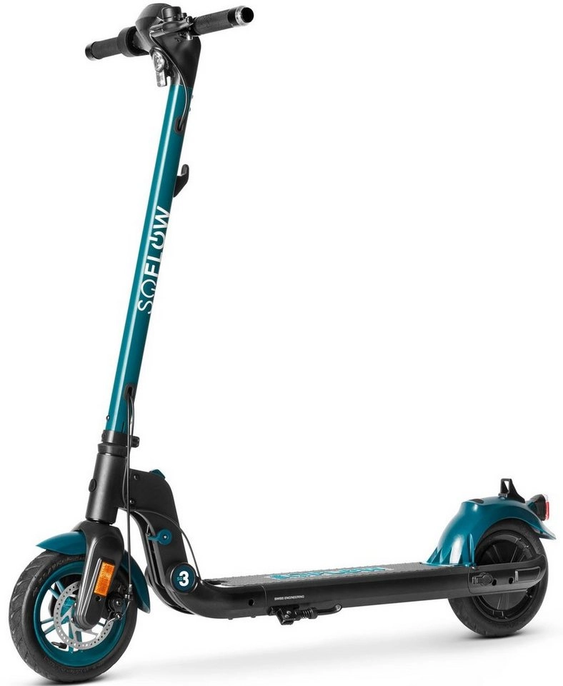 SoFlow - SO3 E-Scooter 7.8 AH Gen 2 mit Blinker | 25 - 30 km Reichweite | 20 km/h max. Geschwindigkeit | E-Scooter mit dt. Straßenzulassung | 18° Steigung