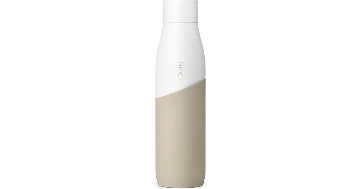 LARQ Bottle Movement Terra Edition White Dune | 950ml | hält bis zu 24h kalt und bis 12h warm | Sauberes Wasser in 60 sek.