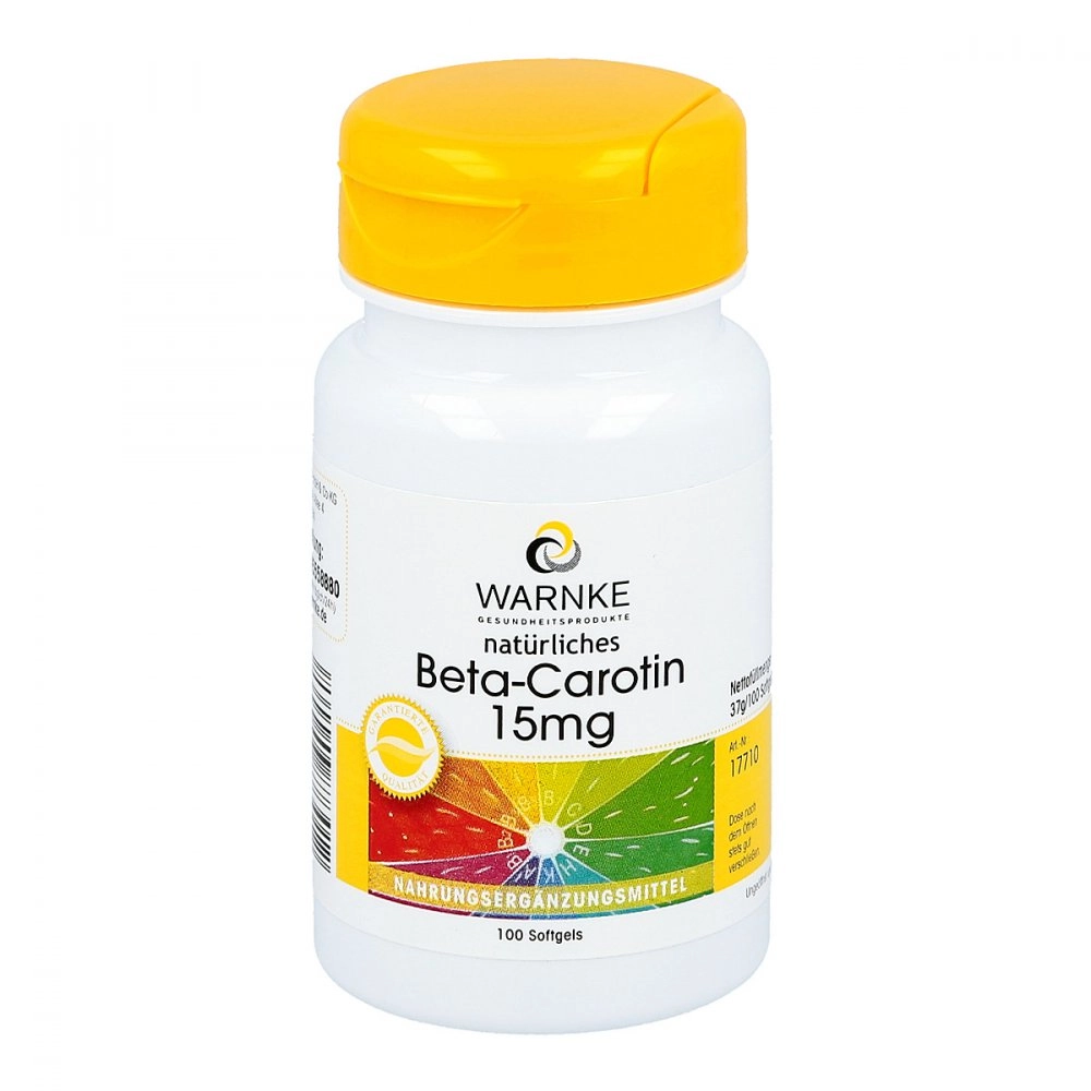 Beta Carotin Kapseln 15 mg natÃ¼rlich