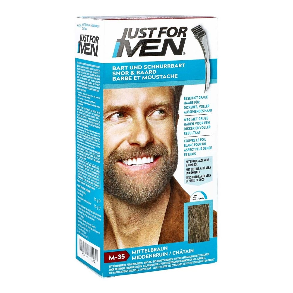 Just for men Brush in Color Gel mittelbraun