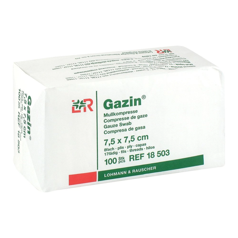 Gazin Op Kompressen 7,5x7,5cm 8fach