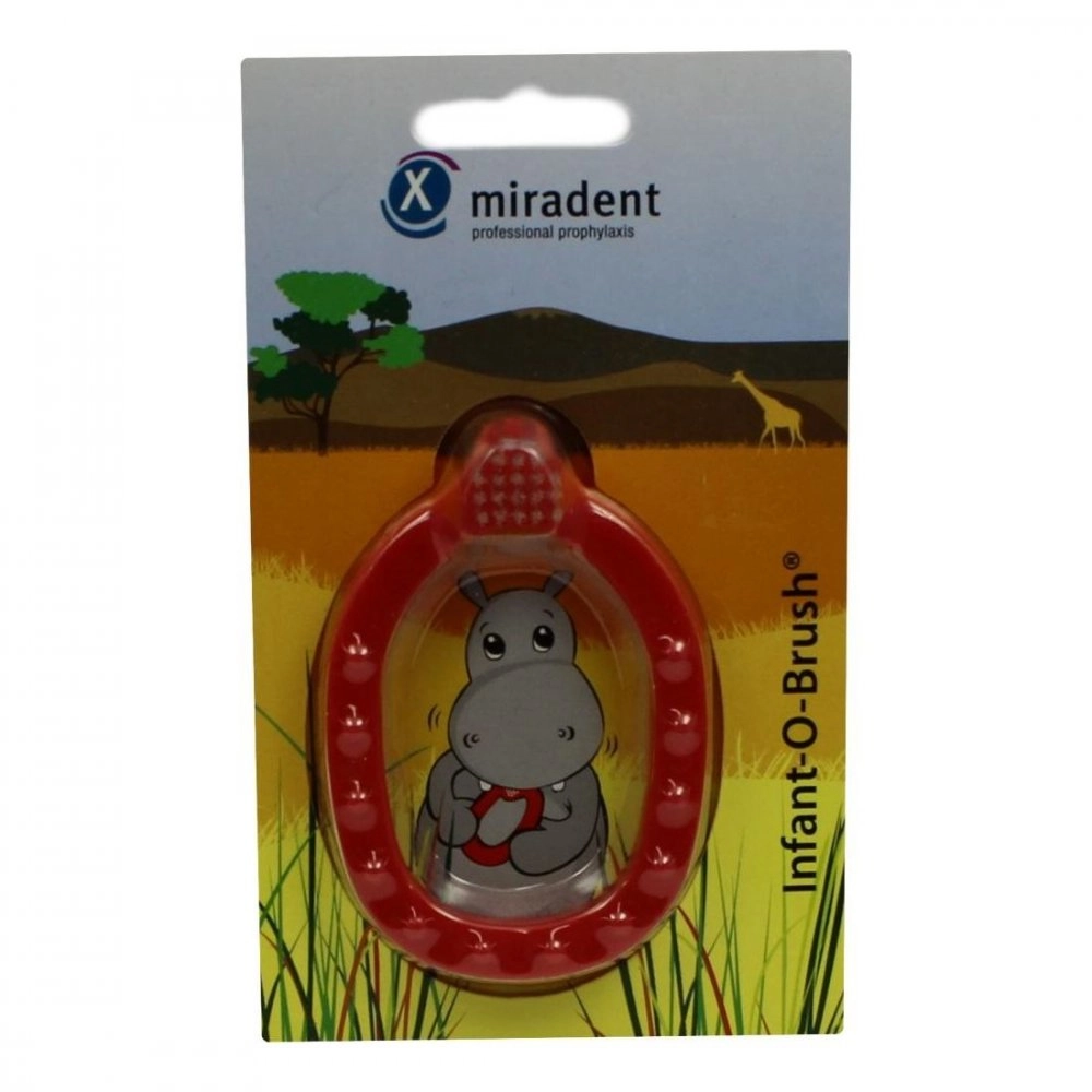 MIRADENT Kinder-LernzahnbÃ¼rste Infant-O-Brush rot