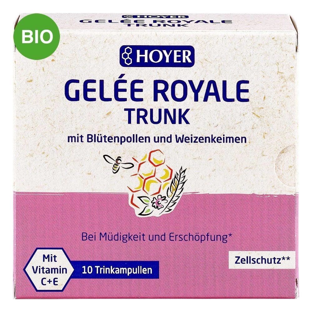Hoyer Gelee Roy.+blÃ¼tenpol.+weizenk. Trinkampullen